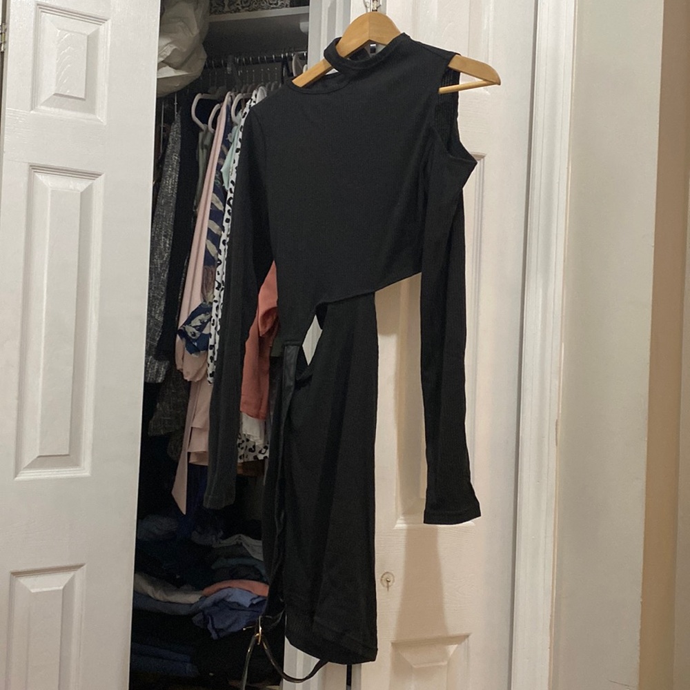 Need worn with tags. Black mini dress